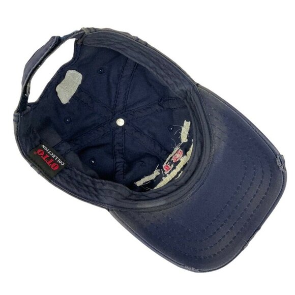 Billy Bobs Texas Production Manager Blue Distressed Strapback Hat 100% Cotton - Picture 5 of 5